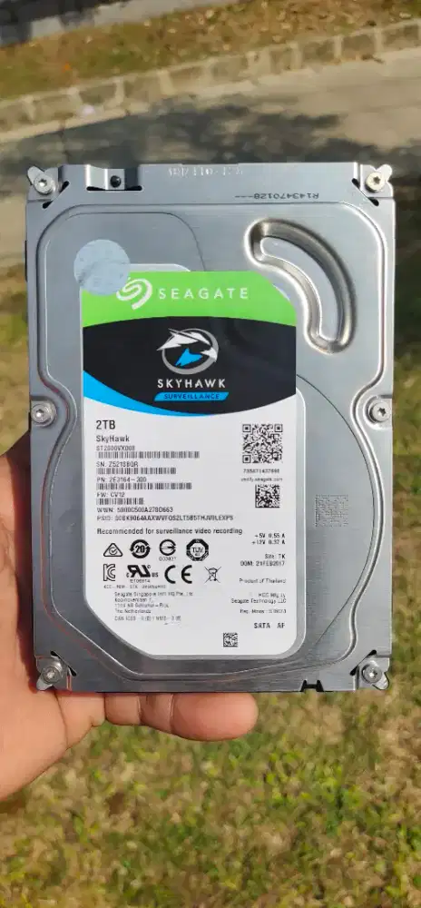 Hdd DVR CCTV Seagate SkyHawk Surveillance 2Tb Original Resmi