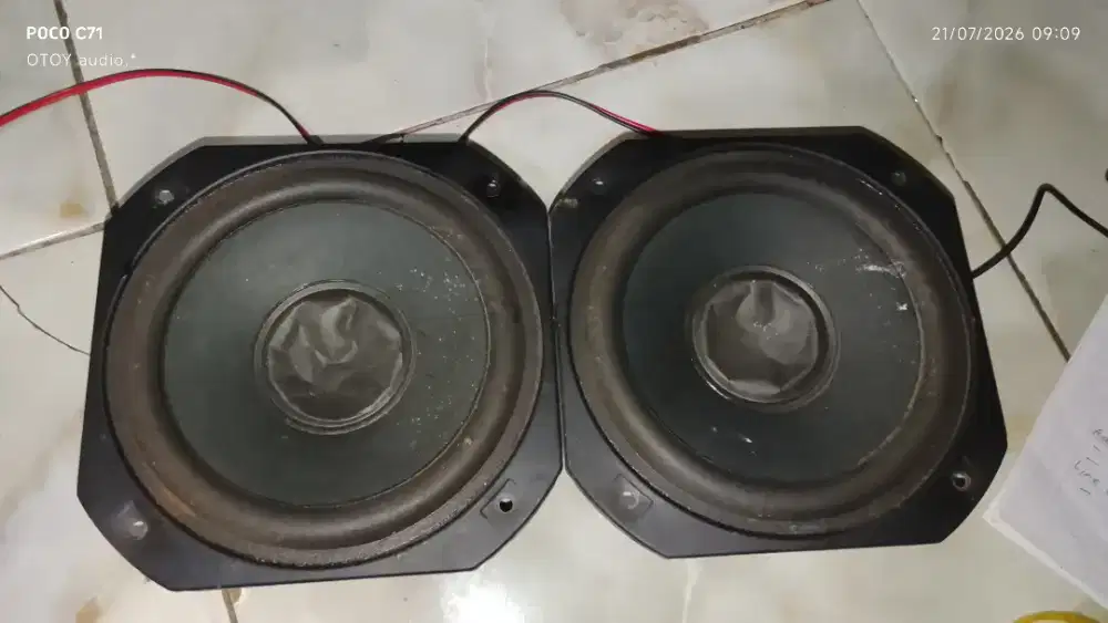 Sepasang woffer 6, 5 inch Polytron