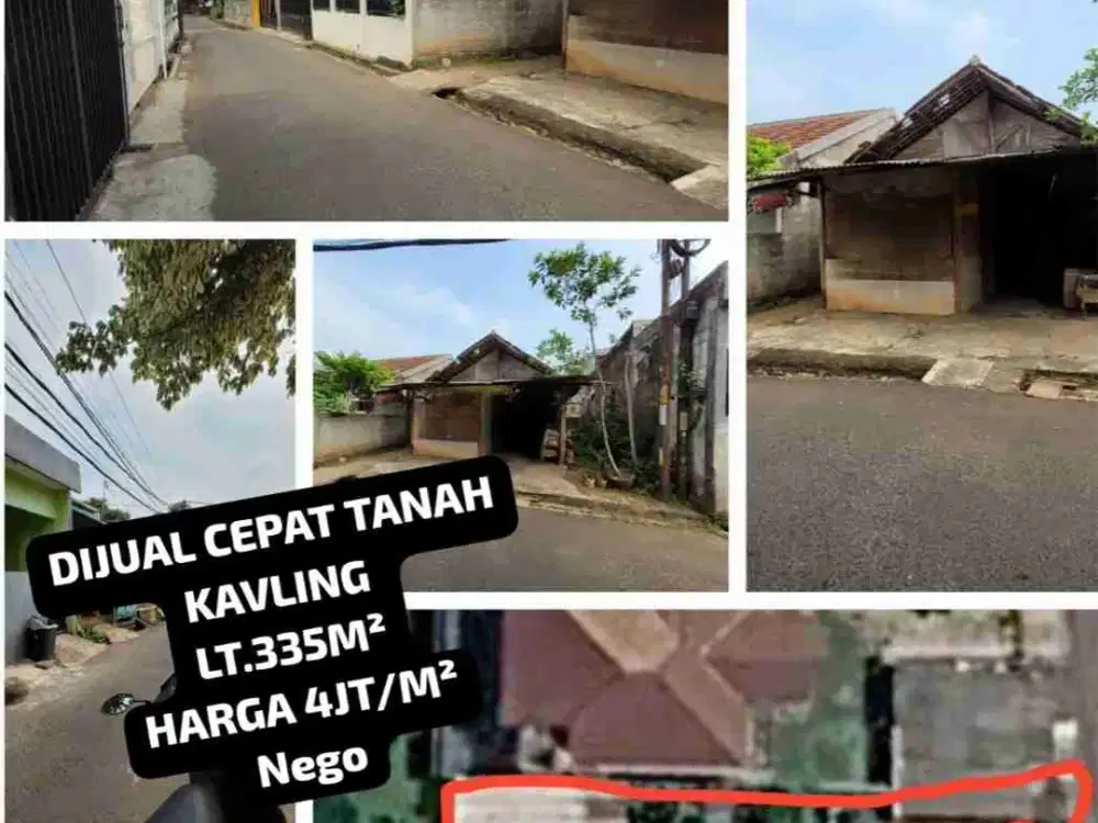 DIJUAL TANAH KAVLING KRANGGAN JATISAMPURNA CIBUBUR