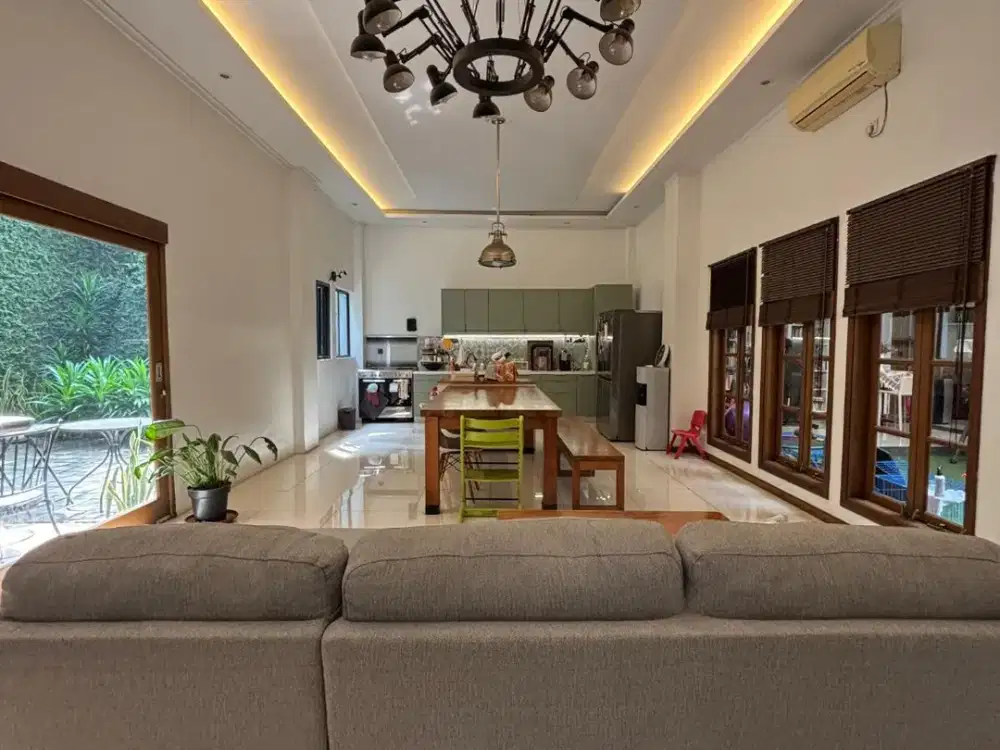 senayan bintaro rumah luas asri dengan taman dalam cluster bintaro jaya bukan menteng bintaro menten residence