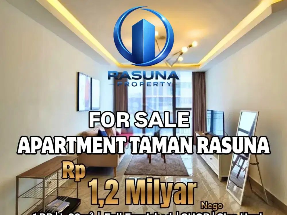 For Sale, Apartemen Taman Rasuna, Furnished Bagus, SHGB, Siap Huni, Lokasi Strategis