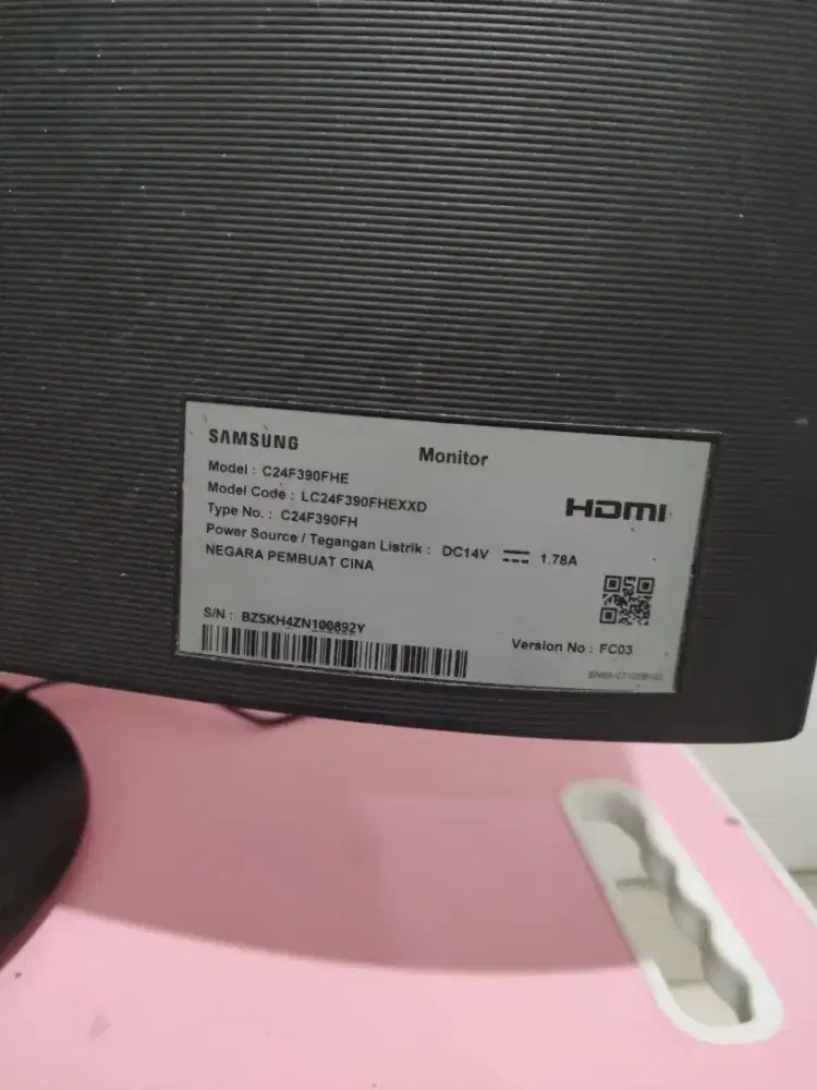 MONITOR SAMSUNG CURVE C24F390FHE