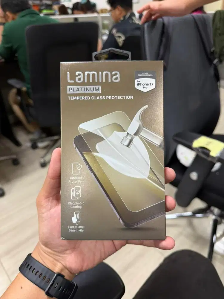 TEMPERED GLASS IPHONE 17 PRO LAMINA PLATINUM CLEAR