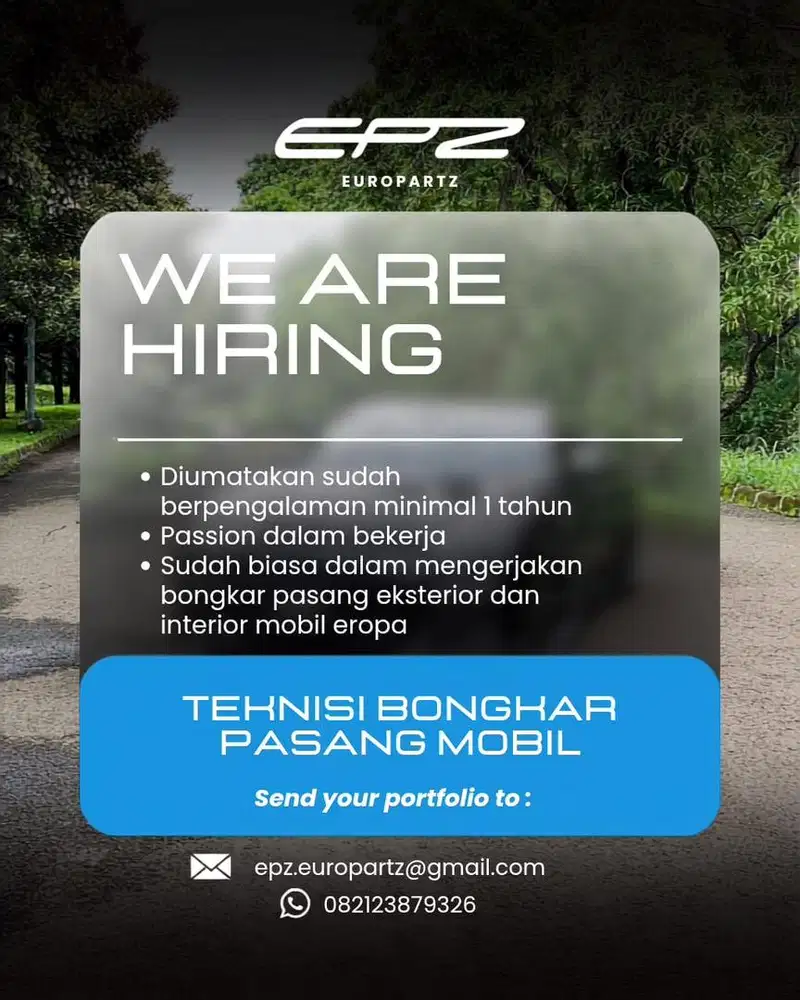 teknisi bongkar pasang mobil