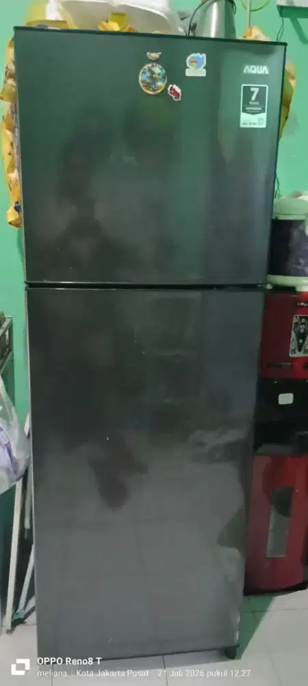 Jual kulkas merk Aqua 2 pintu