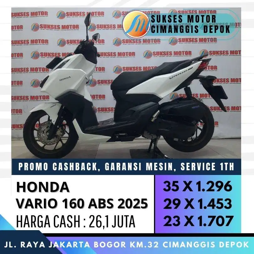 HONDA VARIO 160 ABS 2025 CASH KREDIT PROMO DP 700 UNIT MULUS