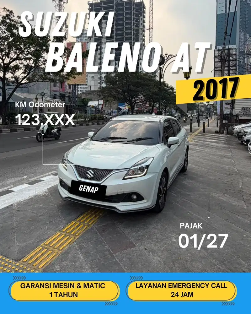 SUZUKI BALENO AT MATIC 2017 GENAP