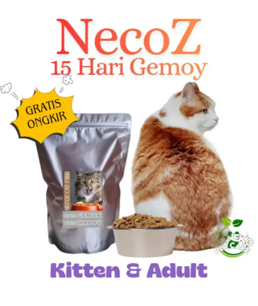 NecoZ CatFood Fatter Makanan Kucing Kitten Adult Penggemuk Picky Eater
