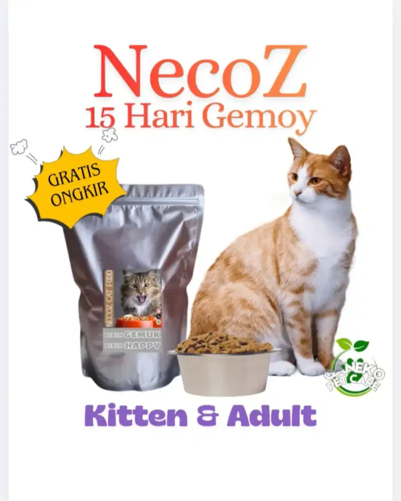 NecoZ CatFood Fatter Makanan Kucing Kitten Adult Penggemuk Picky Eater