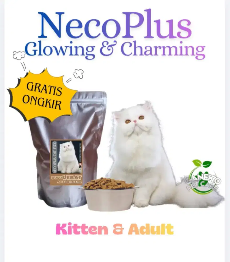 NecoPlus Super Makanan Kucing Anti Rontok Picky Eater Penggemuk Kucing