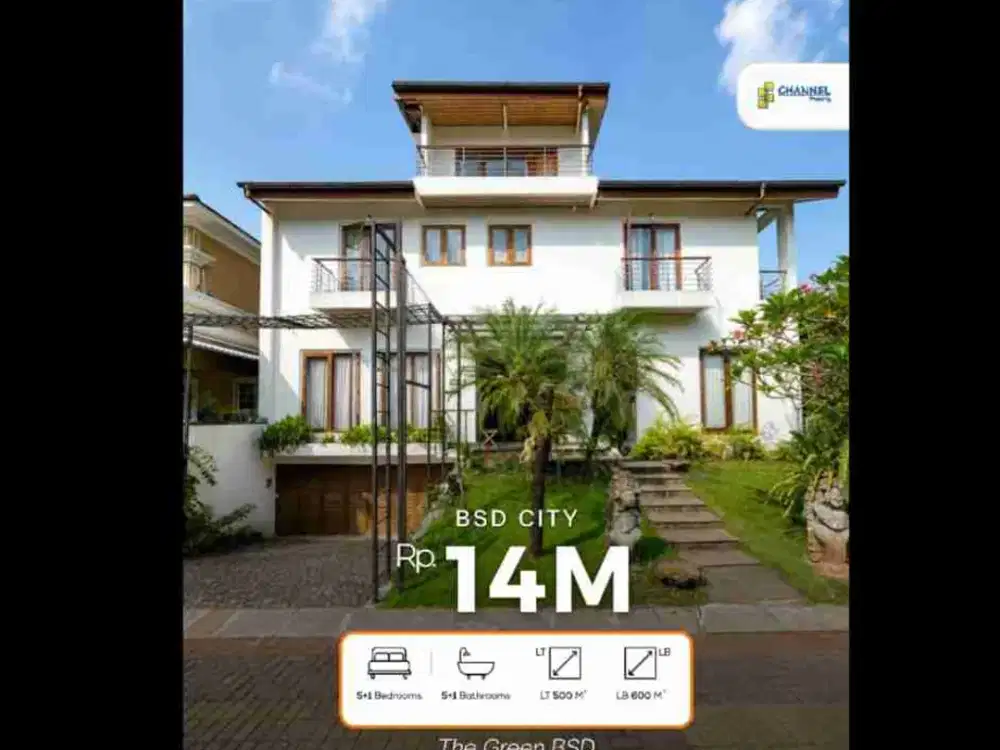 JUAL Rumah Mewah Hunian Strategis Dekat Akses Tol, Stasiun dan Mall The Green BSD, An Fl