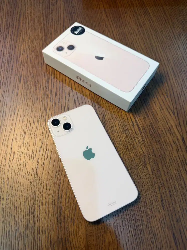 iPhone 13 128 GB Pink resmi mulus super like new 100% Bh 78% brg bagus