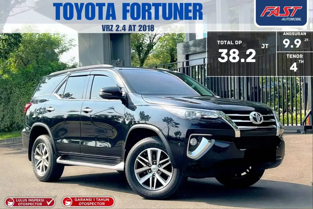 LOW KM.30RB ANTIK TOYOTA FORTUNER VRZ 2018 2.4 DIESEL AT PAJAK PANJANG