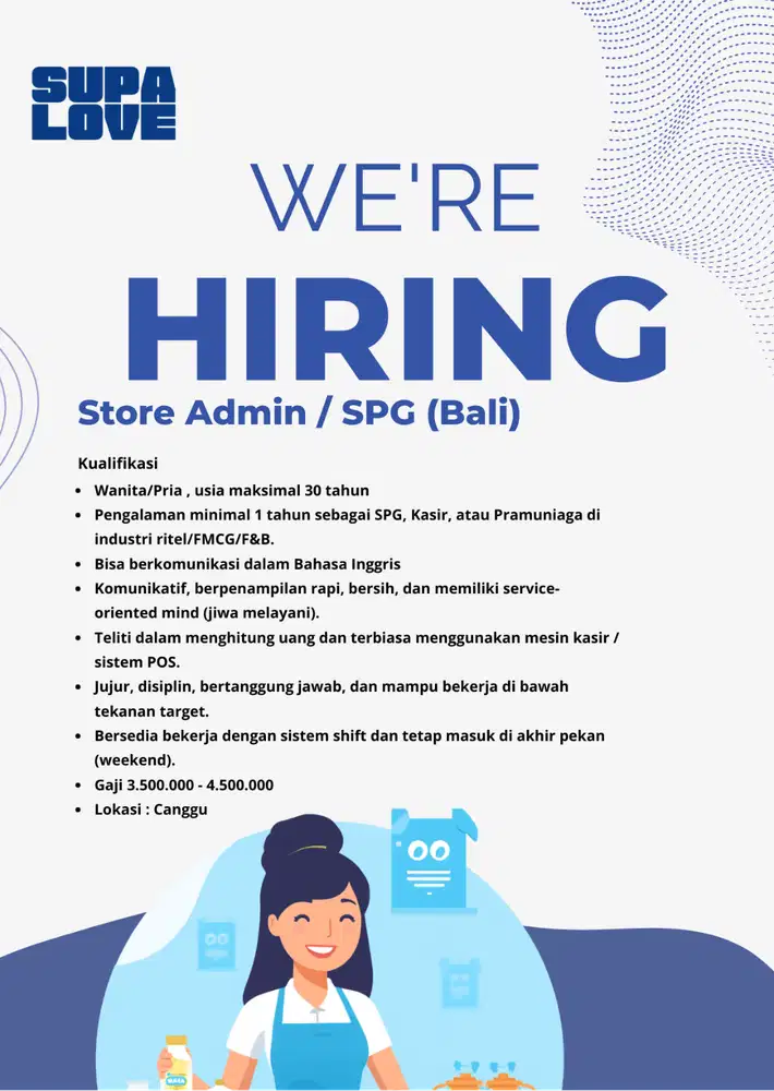 Store Admin / SPG (Bali)