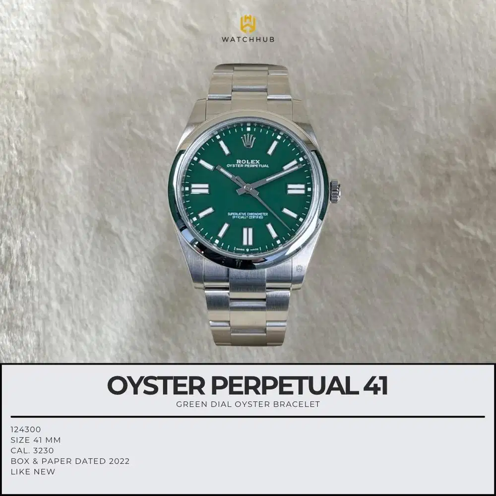 Rolex Oyster Perpetual 41 Green 124300