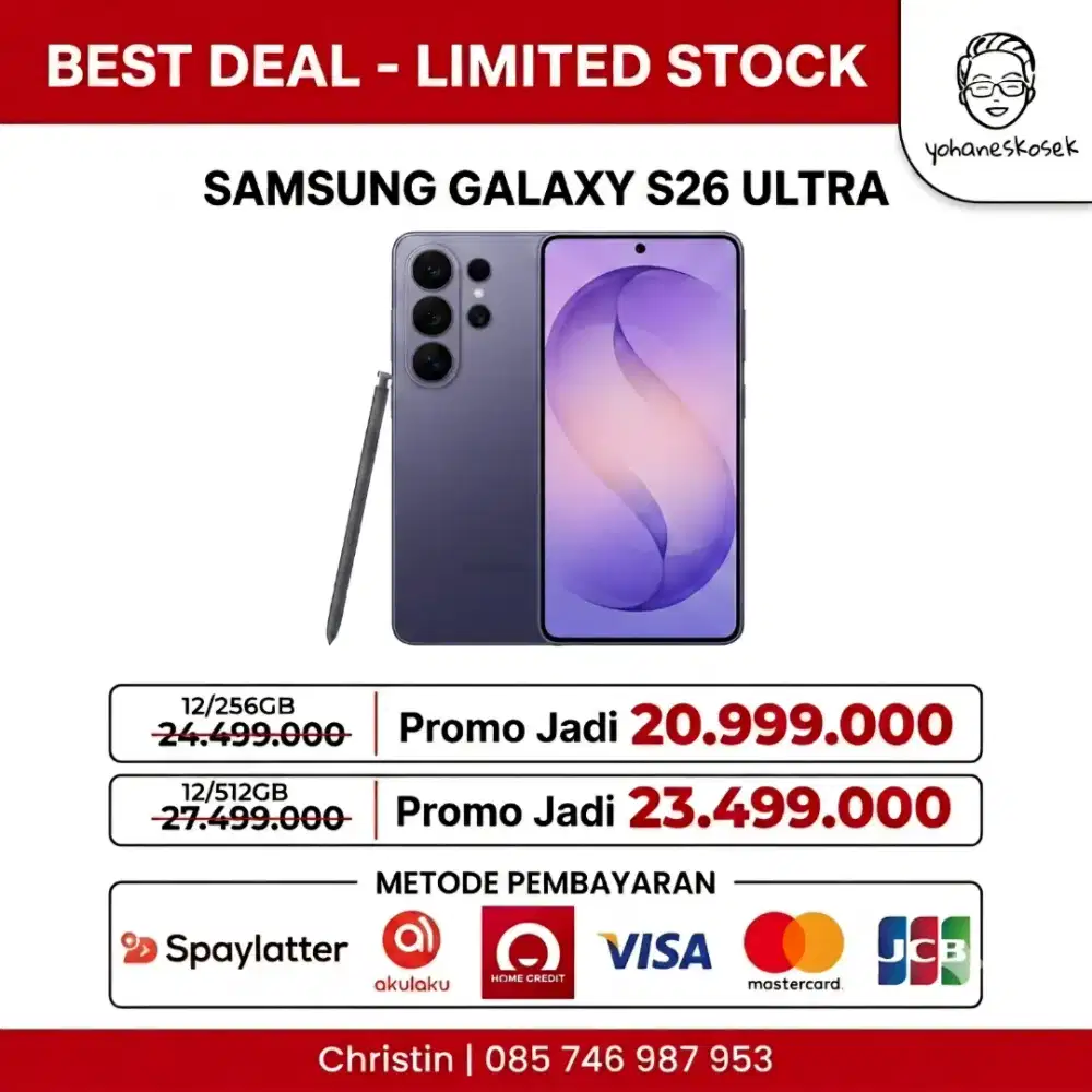 SPECIAL PRICE SAMSUNG S26 ULTRA STOK TERBATAS