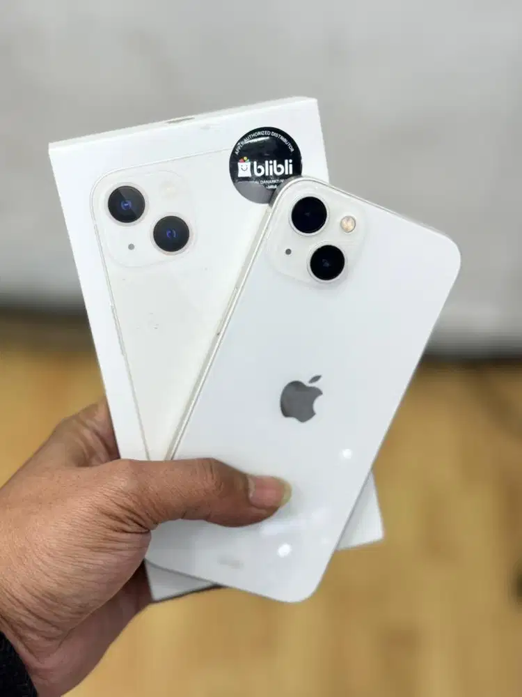 Iphone 13 128Gb starlight second resmi ibox mulus no minus fullset ori