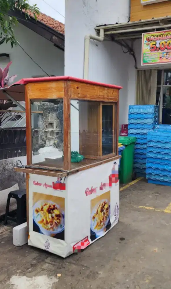 Gerobak kayu bekas dan bagus