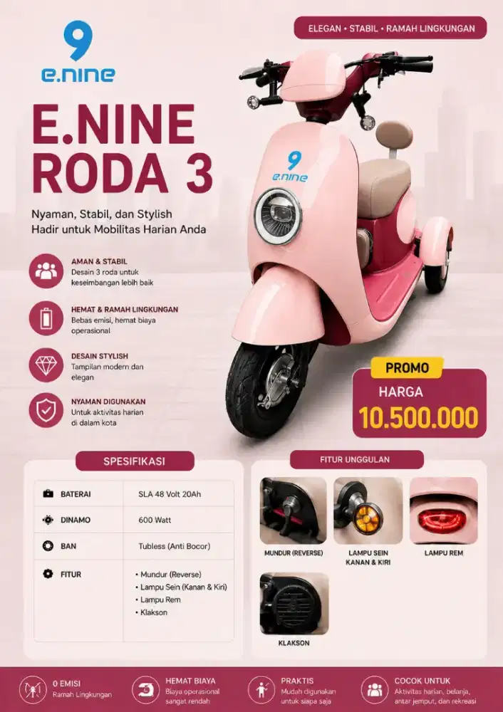 PROMO SEPEDA LISTRIK DENGAN CICILAN HOME CREDIT