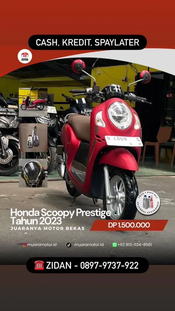 HONDA SCOOPY PRESTIGE 2023 LOW KM !!!