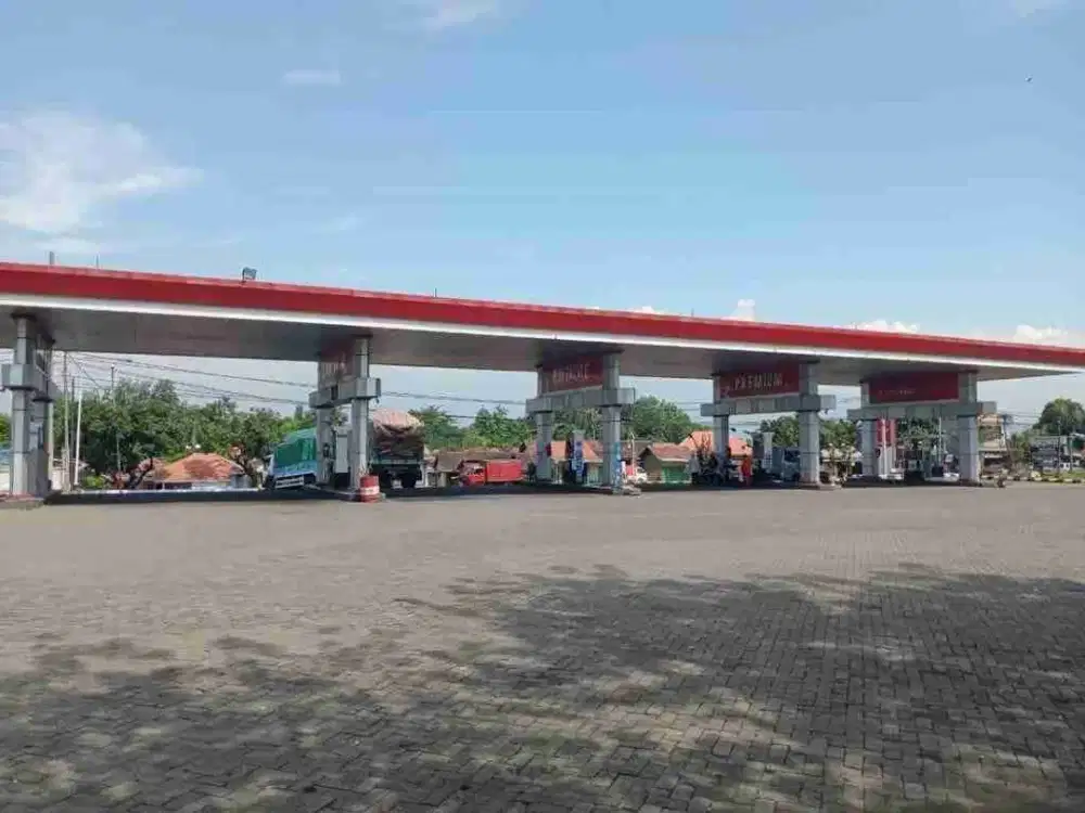 Jual pom bensin Sedarum Nguling Pasuruan nol Jalan Raya akses kontainer