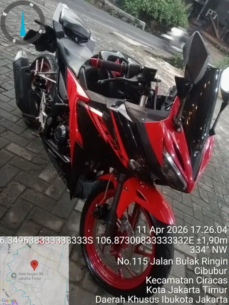 Di jual motor CBR facelift tahun 2017.