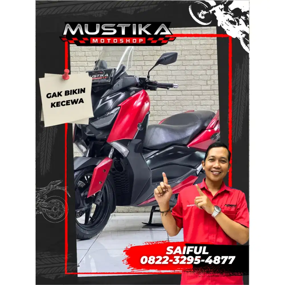 Perfect Condition!!Yamaha X Max 250cc ABS 2020 Red N Asli-Mustika