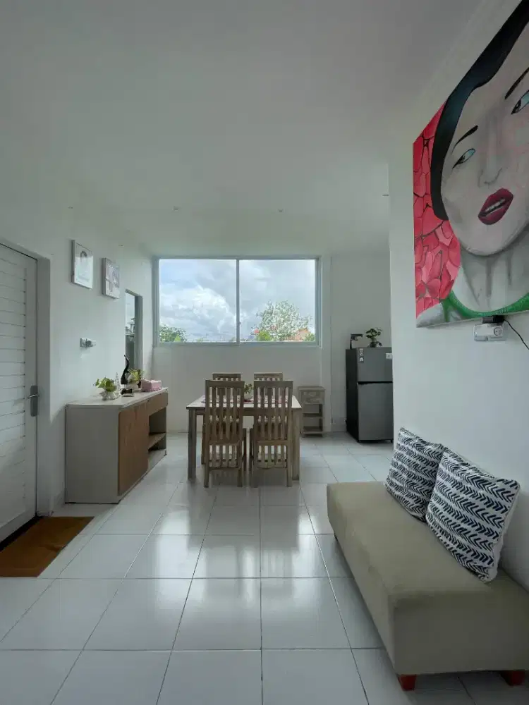 SEMI VILLA FOR RENT NEAR BERAWA - 3 BEDROOM - RICE FIELD VIEW - FF