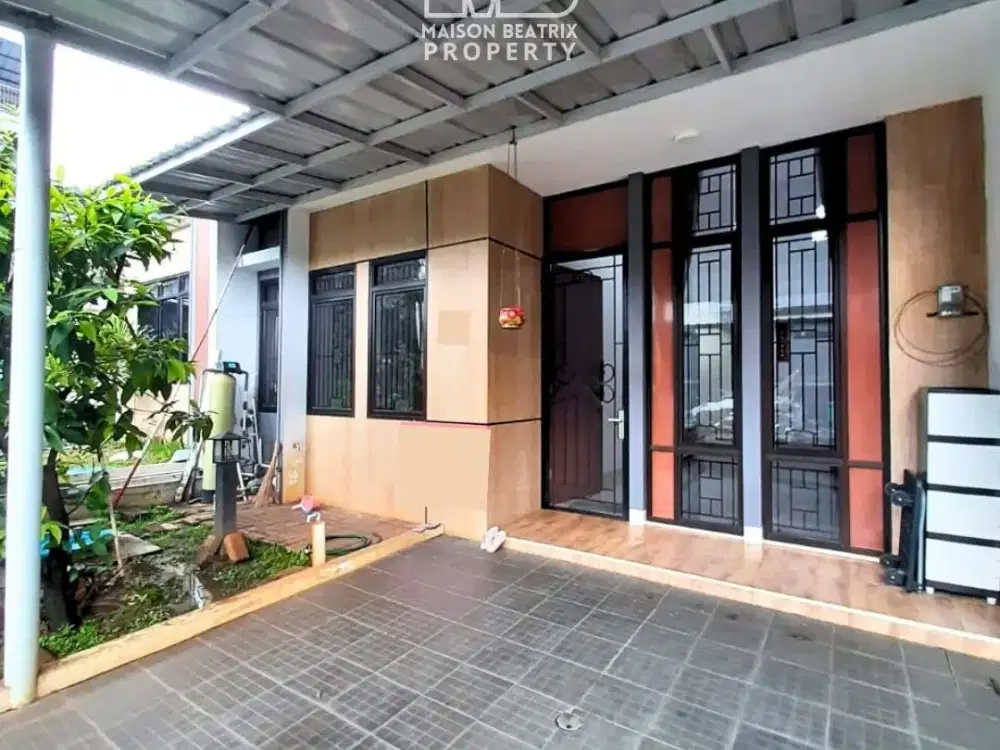 RUMAH BANGUNAN BARU FURNISHED 1 LANTAI DI SERPONG GARDEN DEKAT ST.CISAUK