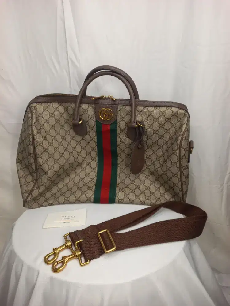 TAS GUCCI OPHIDIA CARRY-ON DUFFLE BAG