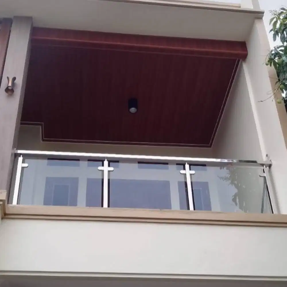 pagar balkon kaca tempered 8 mm