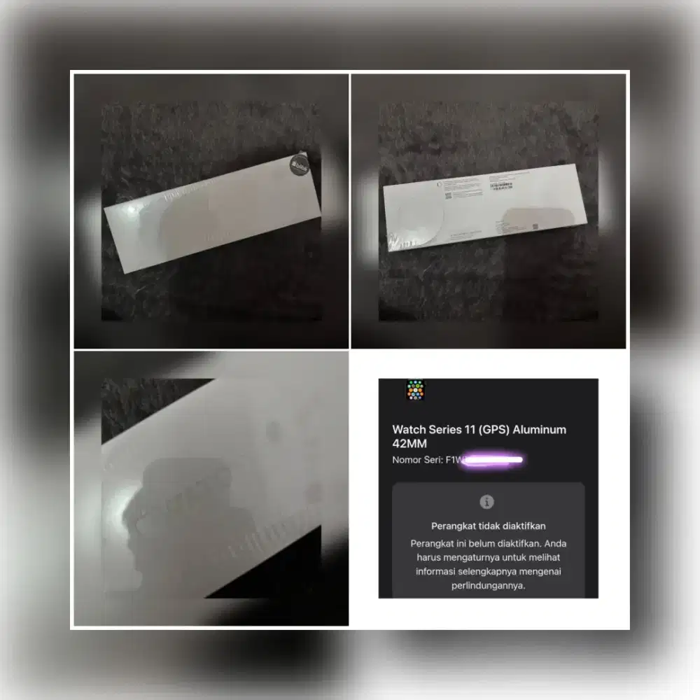 Apple Watch Series 11 (GPS) Aluminum 42MM Resmi Indonesia Black Jet