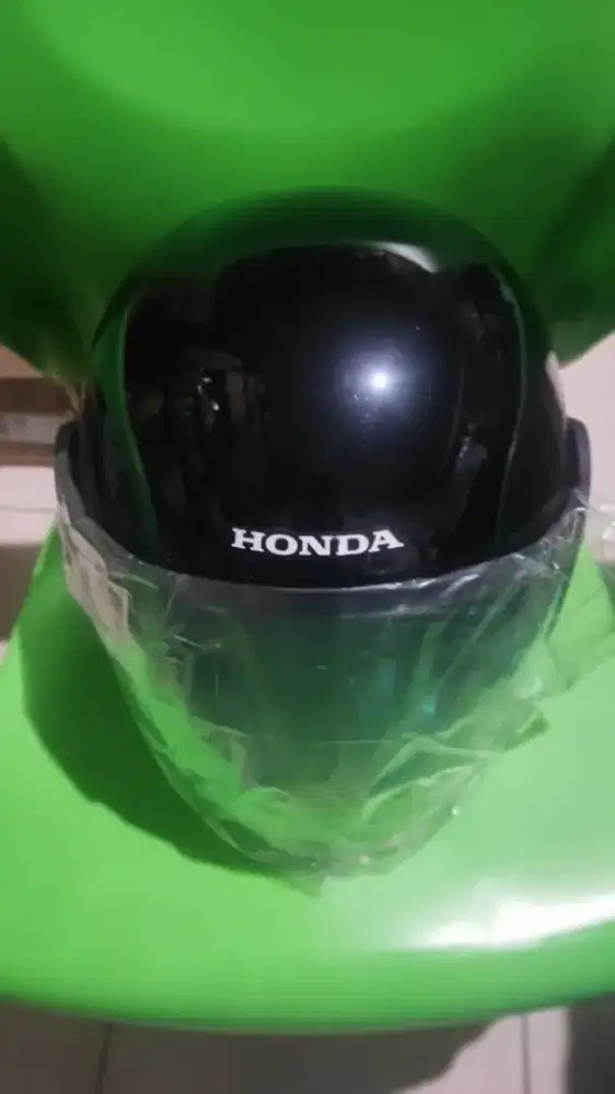 Helm Half Face Original Baru Gres Warna Hitam