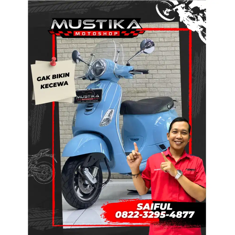 Perfect Condition!!Vespa LX 125 Led 2022 Warna Favorit Mulus-Mustika