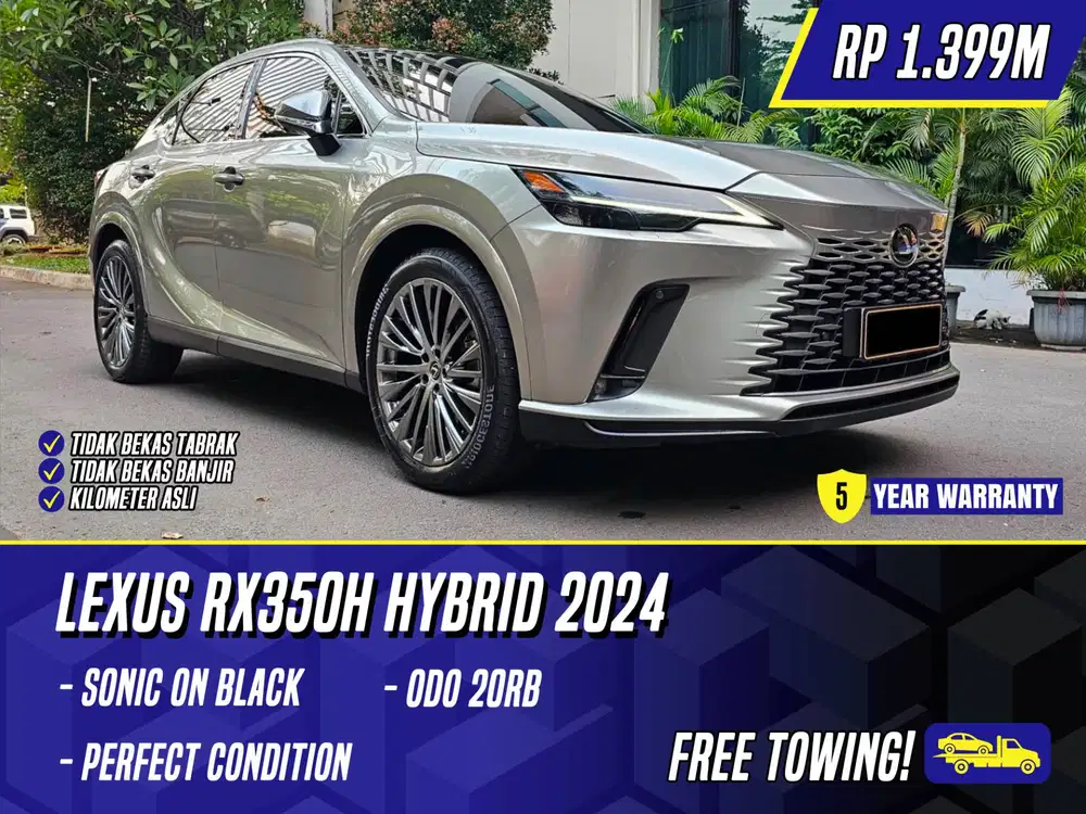 Lexus RX350h Hybrid 2024 Sonic on Black Grey Abu RX 350h RX350 h 350