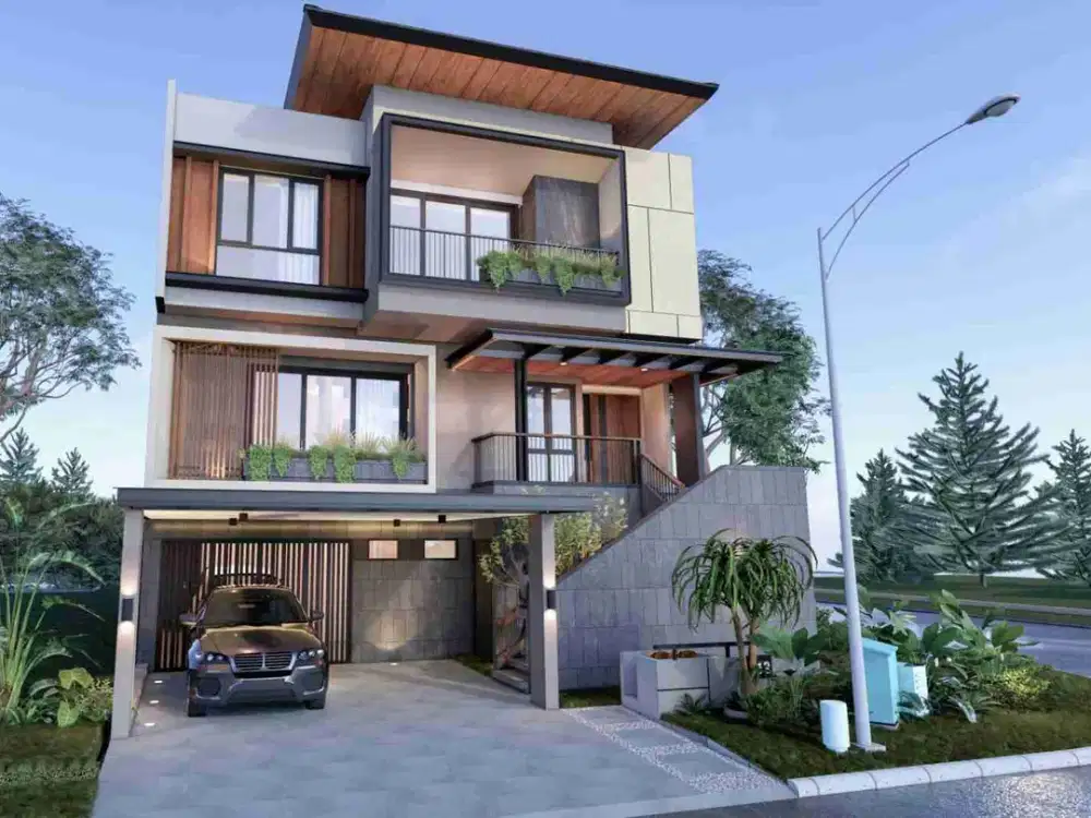 Dijual Rumah 3 Lantai Bangunan Mandiri Delatinos BSD