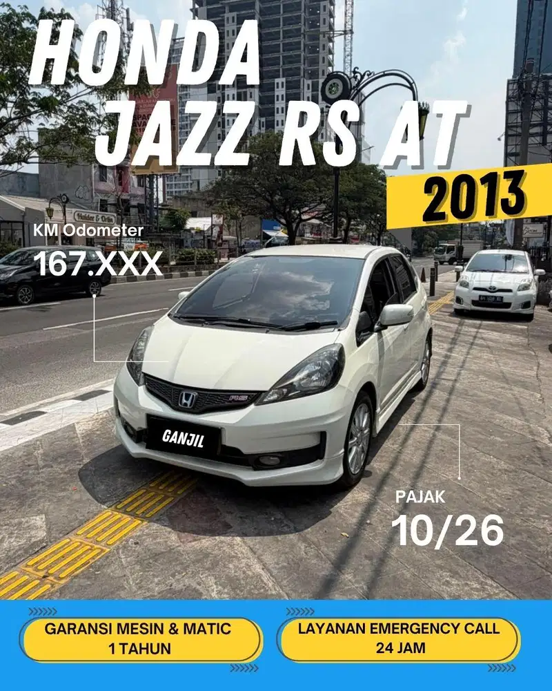 HONDA JAZZ RS AT MATIC 2013 GANJIL