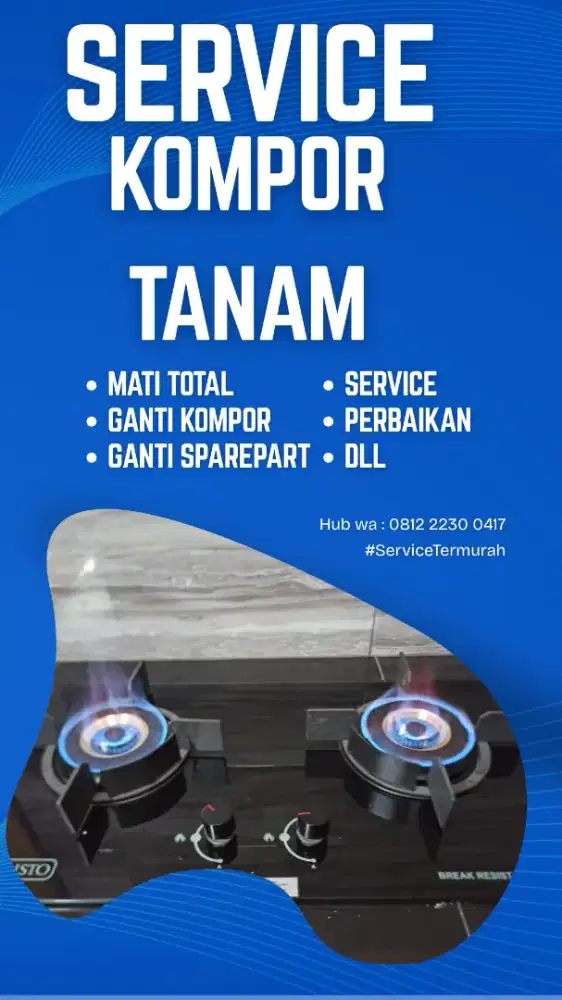 Jasa Service kompor tanam TERMURAH