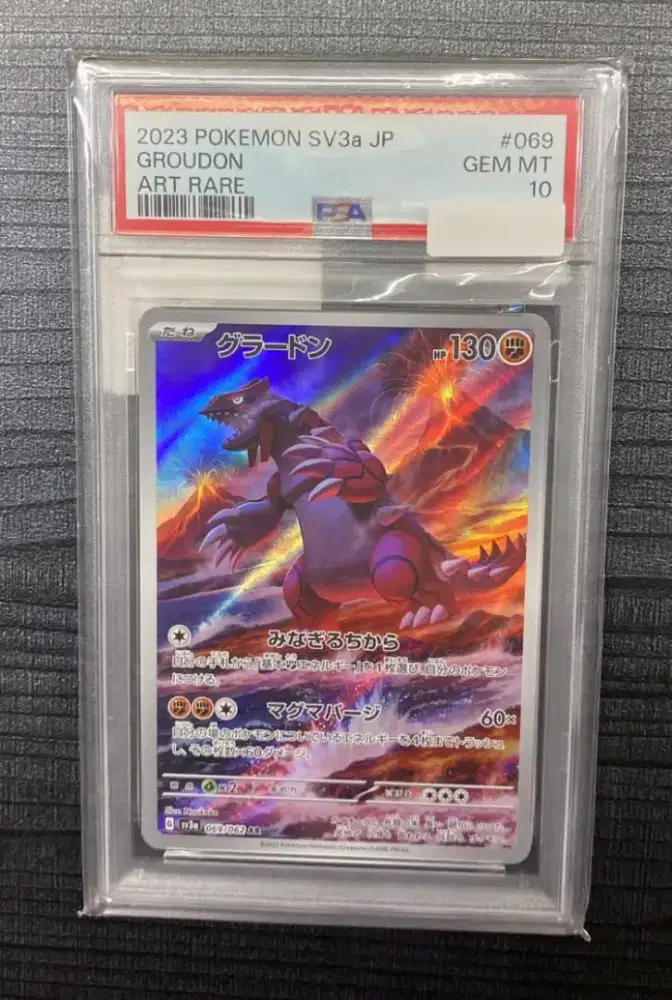 Pokemon Card Slab PSA 10 2023 Groudon