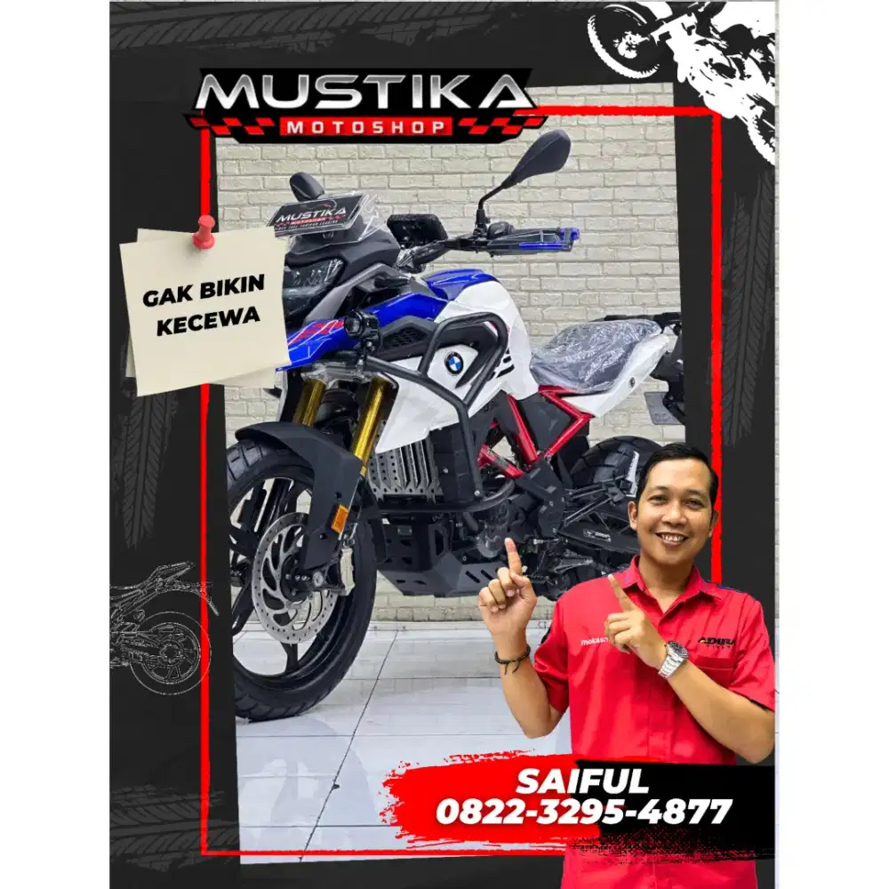 Odo 1rb Simpenan!!Bmw GS 310 thn 2025 Plat B Ful Paper Mulus-Mustika