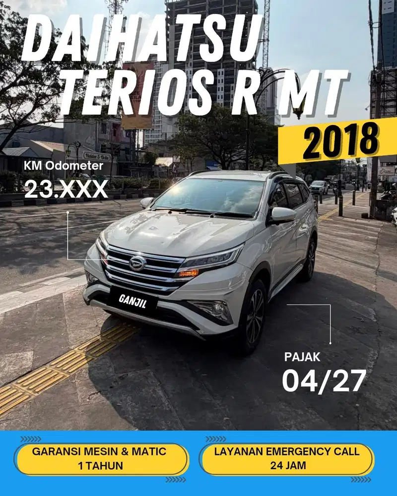 DAIHATSU TERIOS R MT MANUAL 2018 GANJIL