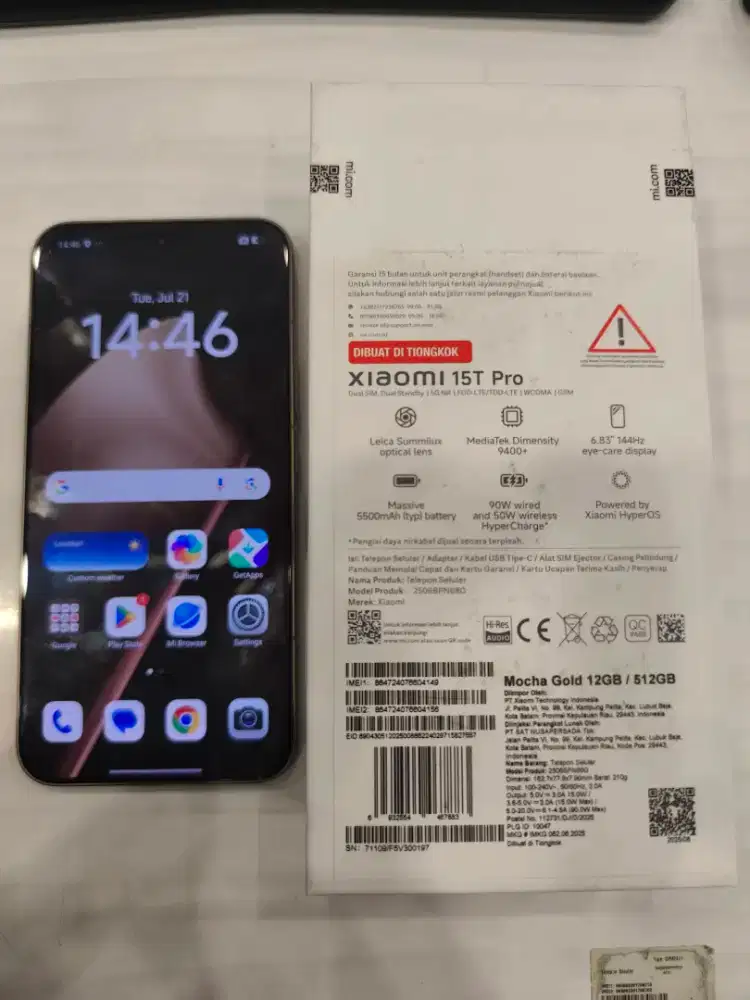 Xiaomi 15T Pro 12/512gb