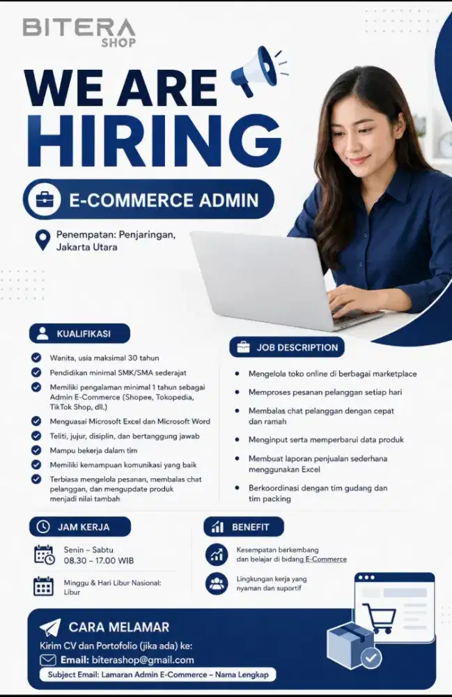 LOKER ADMIN OLSHOP