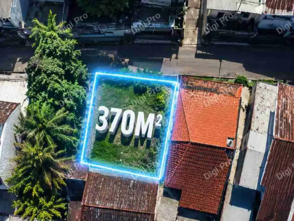 Dijual Tanah Jl. Pelita Raya Luas 370m2. SHM