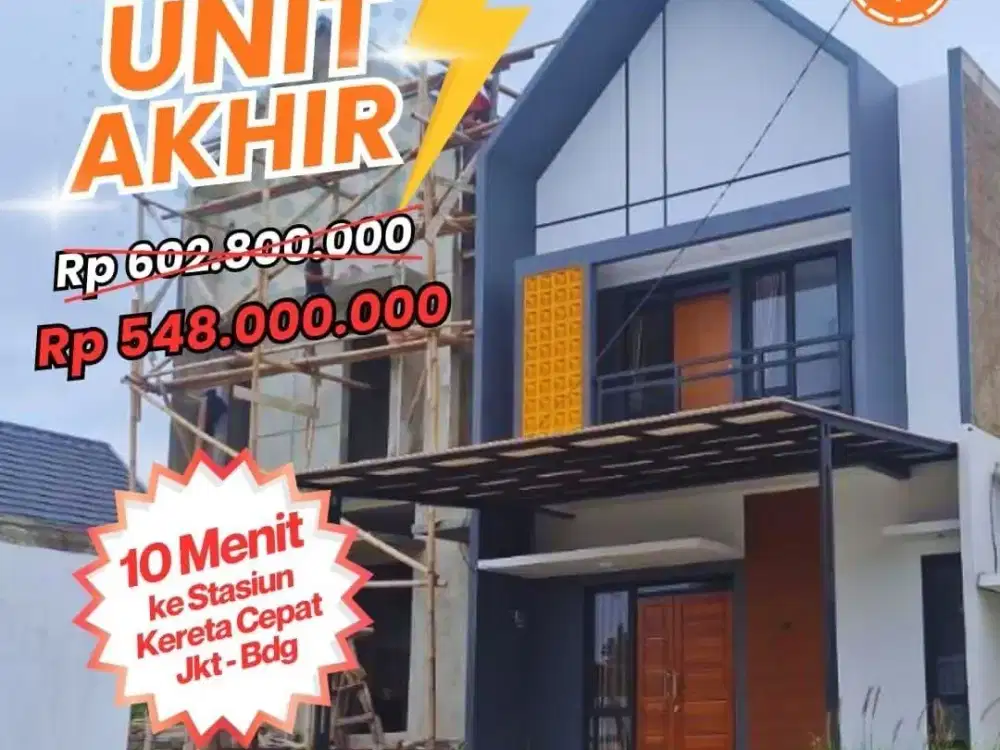 Jual Rumah Bandung Dekat Kota Baru Parahyangan dan Kereta Cepat