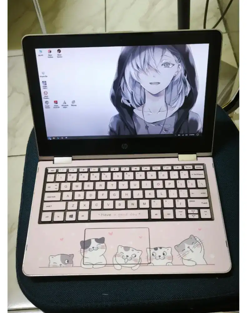 Laptop hp Ram 8GB ssd touchscreen dual os windows dan android