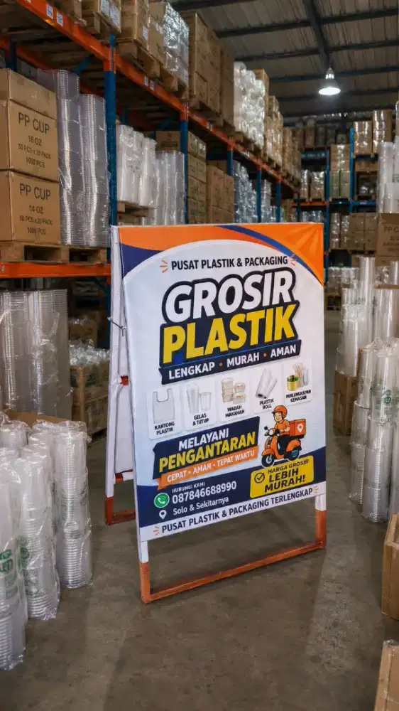 Jagrak segitiga A banner kayu unt promosi tepi jalan raya