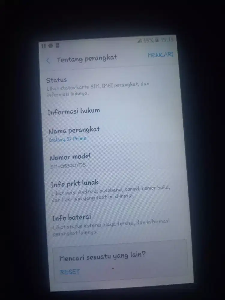 Samsung j2 frem normal