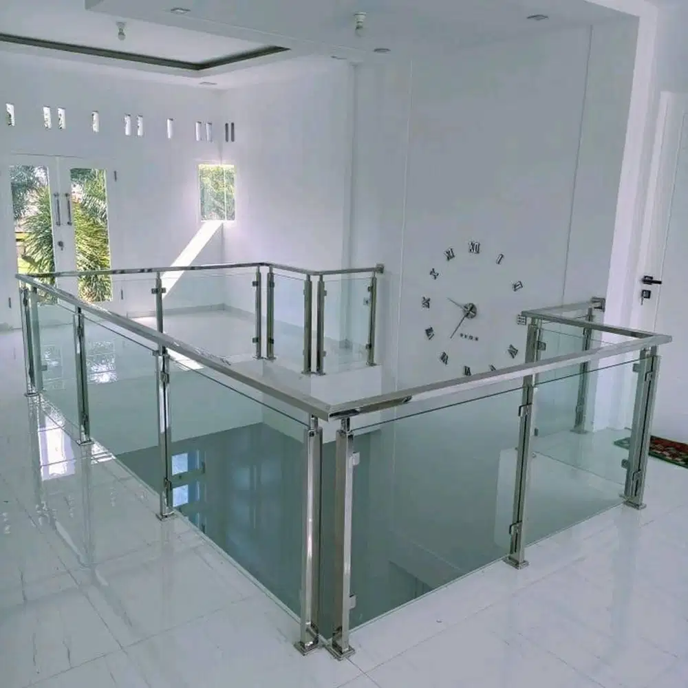 railing balkon kaca tempered
