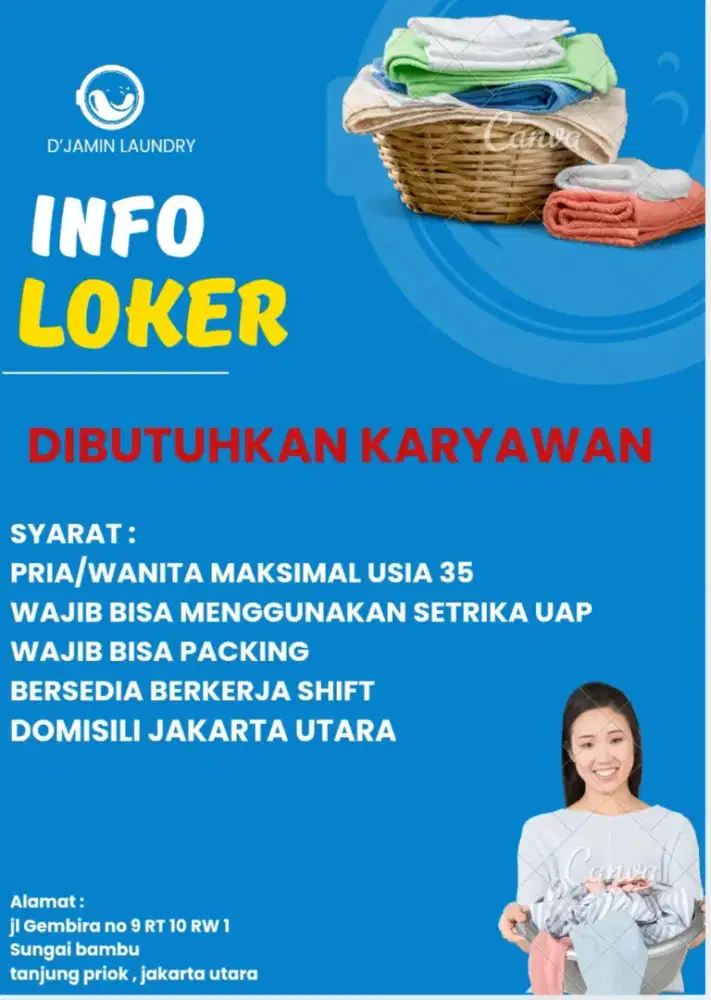 LOWONGAN LAUNDRY
